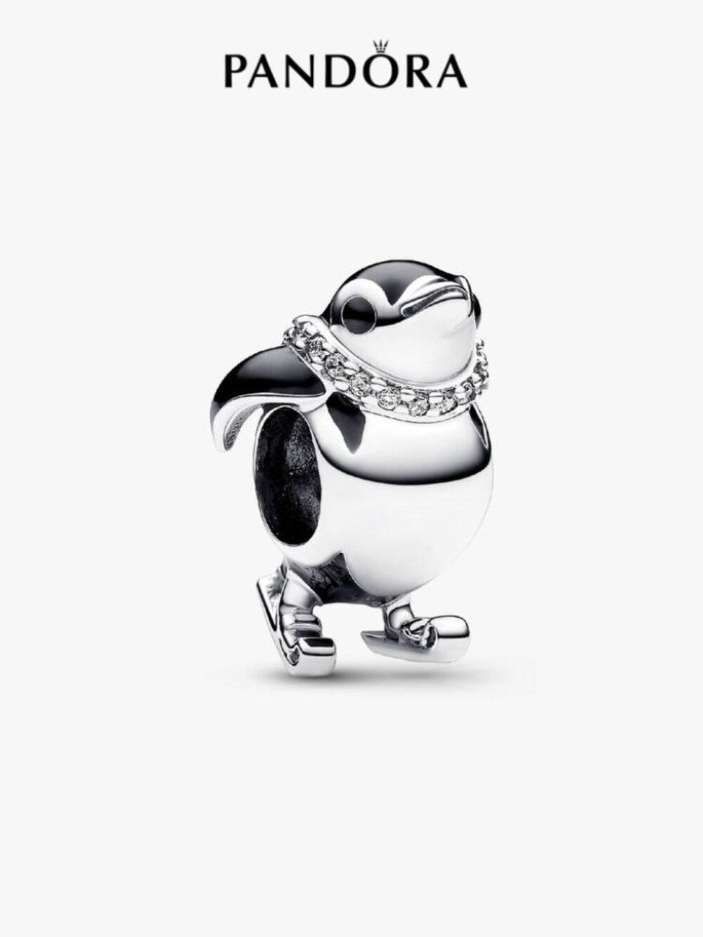 Pandora  Skiing Penguin Charm